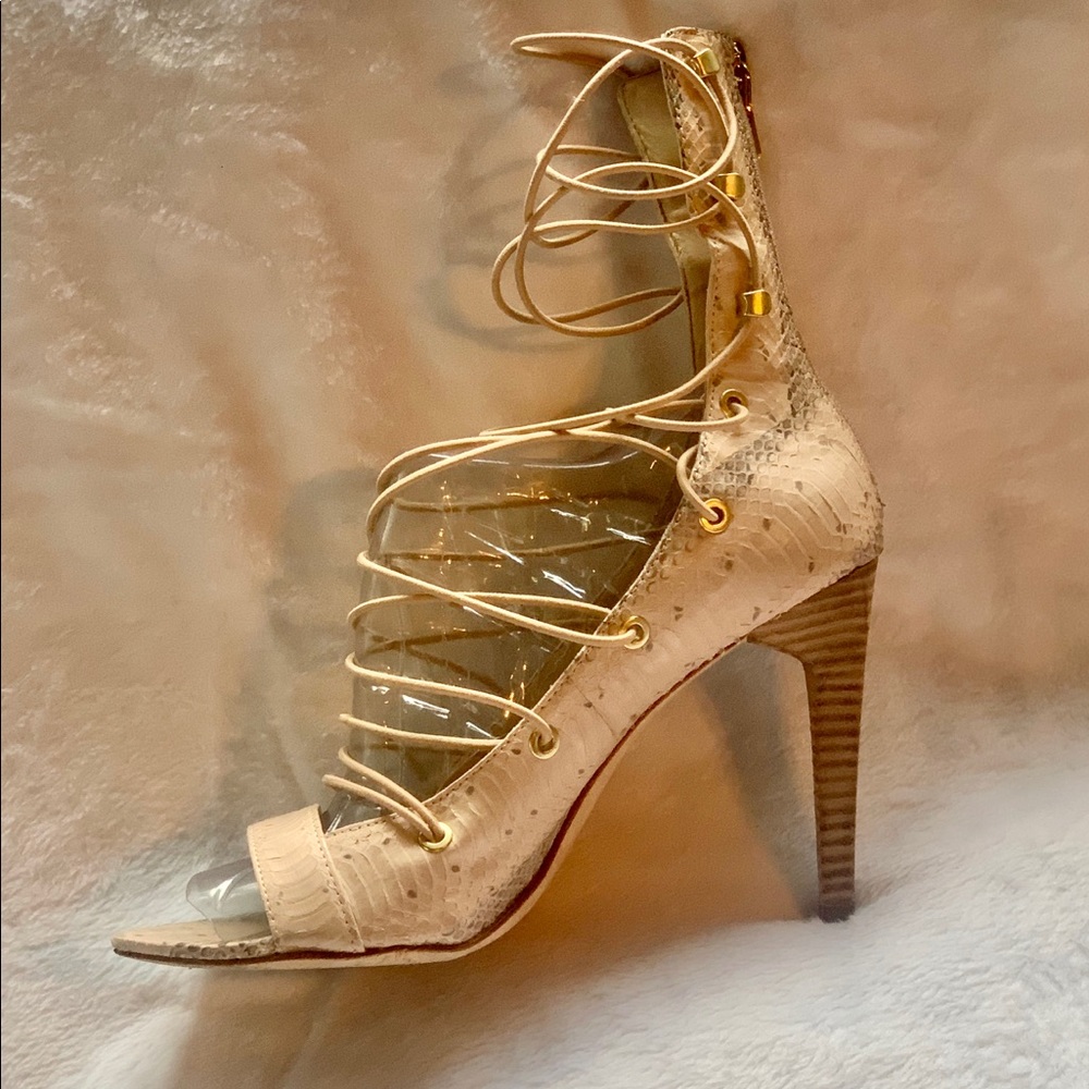 BCBG Maxazria Snakeprint Heels